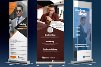 design roll up banner, pull up or stand banner
