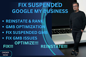 reinstate google my business suspended listing, gmb map