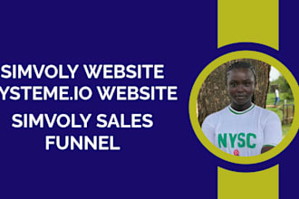 build websites and sales funnels using simvoly or systeme io