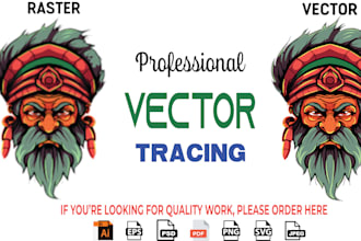 do vector tracing and redraw
