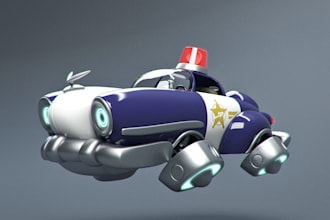 model 3d roblox car for 3d printing, render game car, animation car for gta game