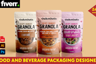 design high end food and beverage packaging