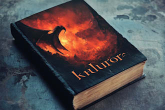 create a modern ebook cover design, layout, and fantasy art
