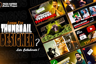 design stunning, affordable, and creative thumbnails for videos and podcasts