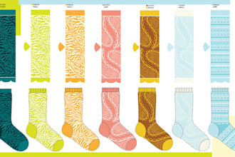 make unique and eye catching sock designs