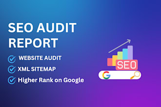 prepare website SEO audit report and competitor analysis