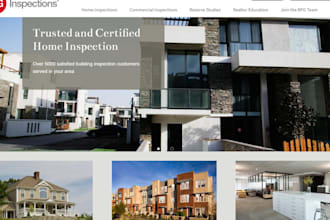 design home inspection website home buyer website real estate website