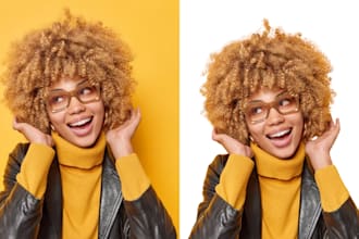 do photoshop image masking, remove background from any image