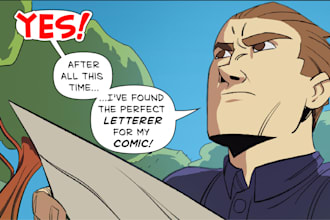 professionally letter your comic, graphic novel or manga