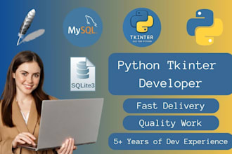 create a desktop application using python tkinter