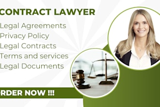 draft legal contract, agreement, demand letter, lawsuit, complaint,motion,appeal