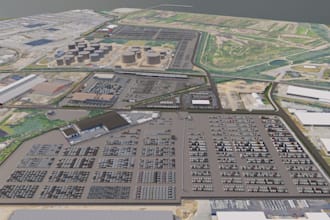 draft port terminals layouts with technically