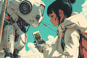 making anime, mecha, pop art ,fan art and original character