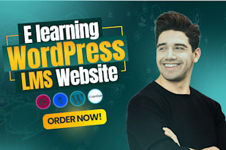 create professional wordpress lms elearning website with learndash