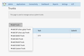 install configure freepbx, add sip trunk, 3cx, voip, asterisk, CRM integration