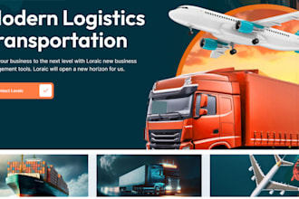 design logistics website moving website moving company transportation website