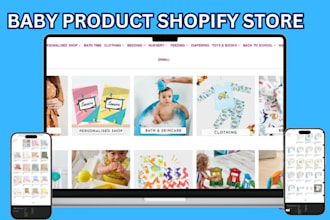 build baby product shopify store baby clothing kids clothing baby website