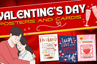 design valentines day post or card with editable templete