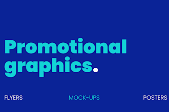design flyers and posters for your event, product or brand