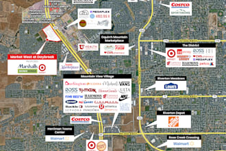 do any commercial real estate retail trade aerial map in 24 hours
