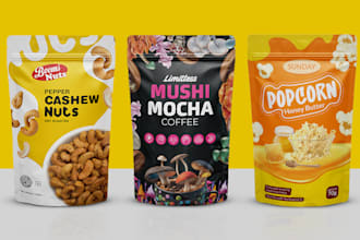do pouch design, food packaging, mylar bag, label design, product packaging