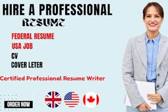 deliver federal resume writing, professional resume and cover letter