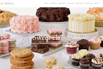 do stunning chocolate shopify store ice cream store cookies store bakery website