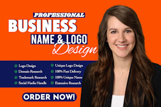create a unique business name logo and slogan for your brand