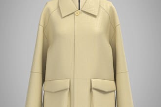 create realistic 3d clothing, 3d huddles, jacket, clo 3d, marvelous design