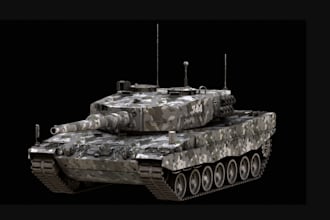 model 3d military car exterior,interior for game,animation, suspension,wheel rig