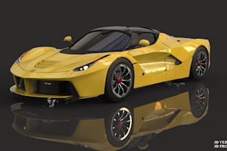 do 3d car model, 3d cad modeling, 3d car modeling, 3d rendering, product design