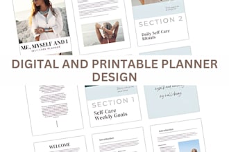 design 2025 minimalist goal habit fitness self care planner prayer journal ebook