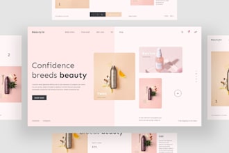 build cosmetic, beauty salon, hair extension, cosmetic website