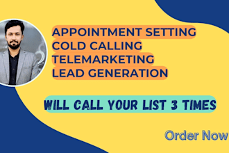 do telemarketing, and appointment setting for you