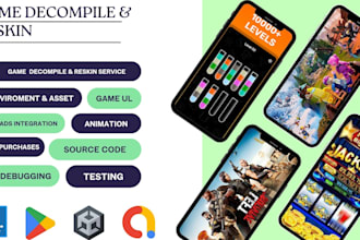decompile, edit and extract assets from unreal engine, unity game