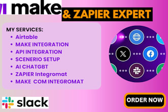 fix and setup make com automation, made com, make com, zap, zapier expert