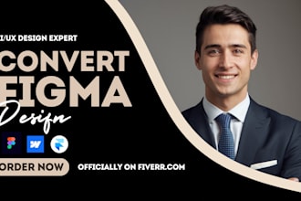 convert figma design to homepage, landing page, expert webflow,framer developer