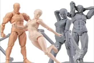design 3d animal modelling, articulated animal figure for 3d printing