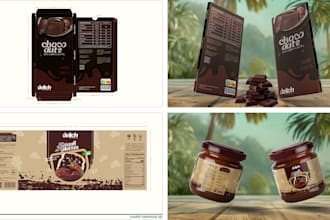 creat custom packaging, product packaging, mailer box, labels, mockup