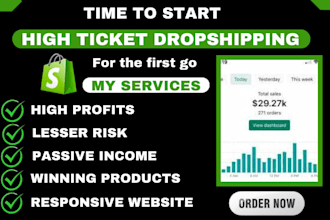 build high ticket shopify dropshipping high ticket product supplier hunting