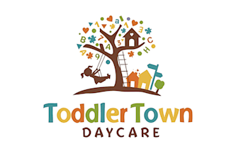 design awesome childcare daycare baby shop school and kids logo
