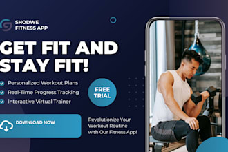 develop mobile fitness app, android IOS health workout training gym mobile app