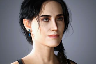 human image to 3d, metahuman,realistic character, skinny nsfw, full rig,sculpt3d