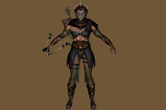 articulate 3d game character, ue5 control rig, unity texture glb model animation