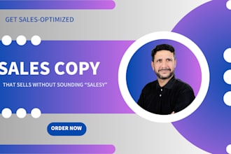 write persuasive sales copy and sales page copywriting