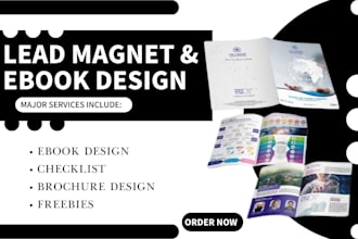 do PDF lead magnet design, ebook design, checklist, freebie, lead magnet design