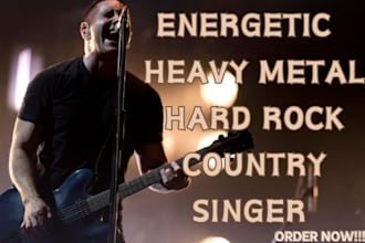 sing heavy metal, metal singer, male acoustic rock singer, country rock