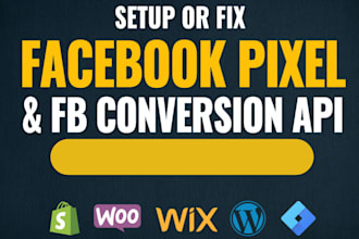 install your facebook pixel and setup conversion api for shopify and wordpress