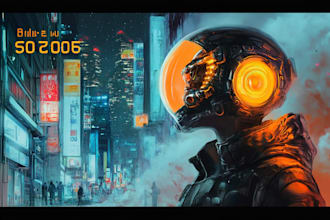 create sci fi illustrations