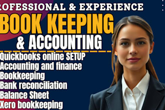 do quickbooks setup, bookkeeping, cleanup and bank reconciliation in quickbooks